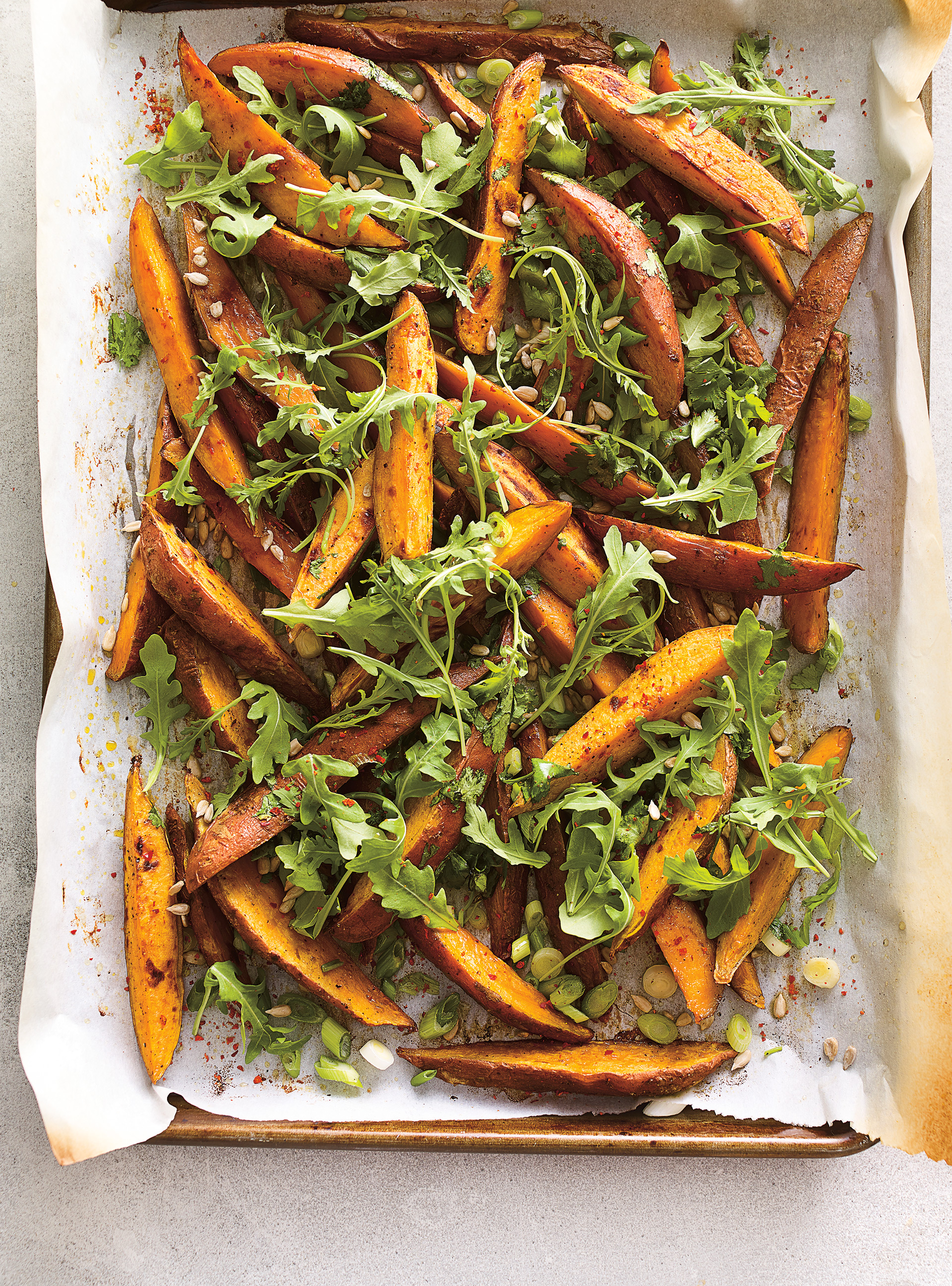 Roasted Sweet Potatoes with Camelina Oil