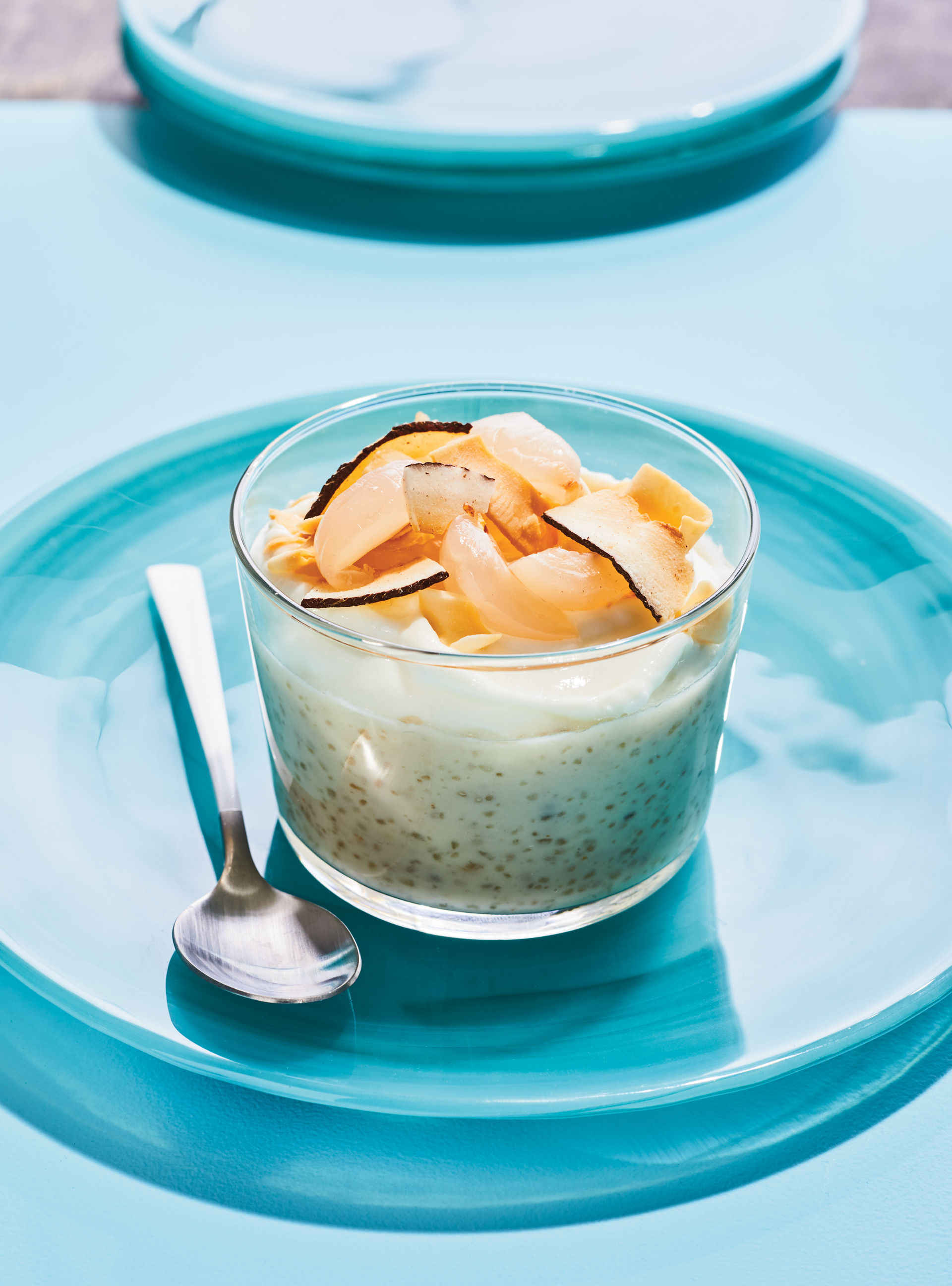 Lychee-Coconut Pudding