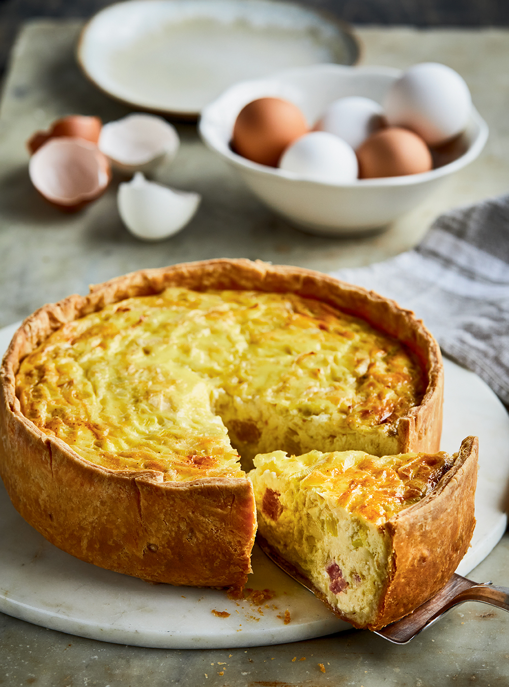 Leek and Ham Quiche (The Best)