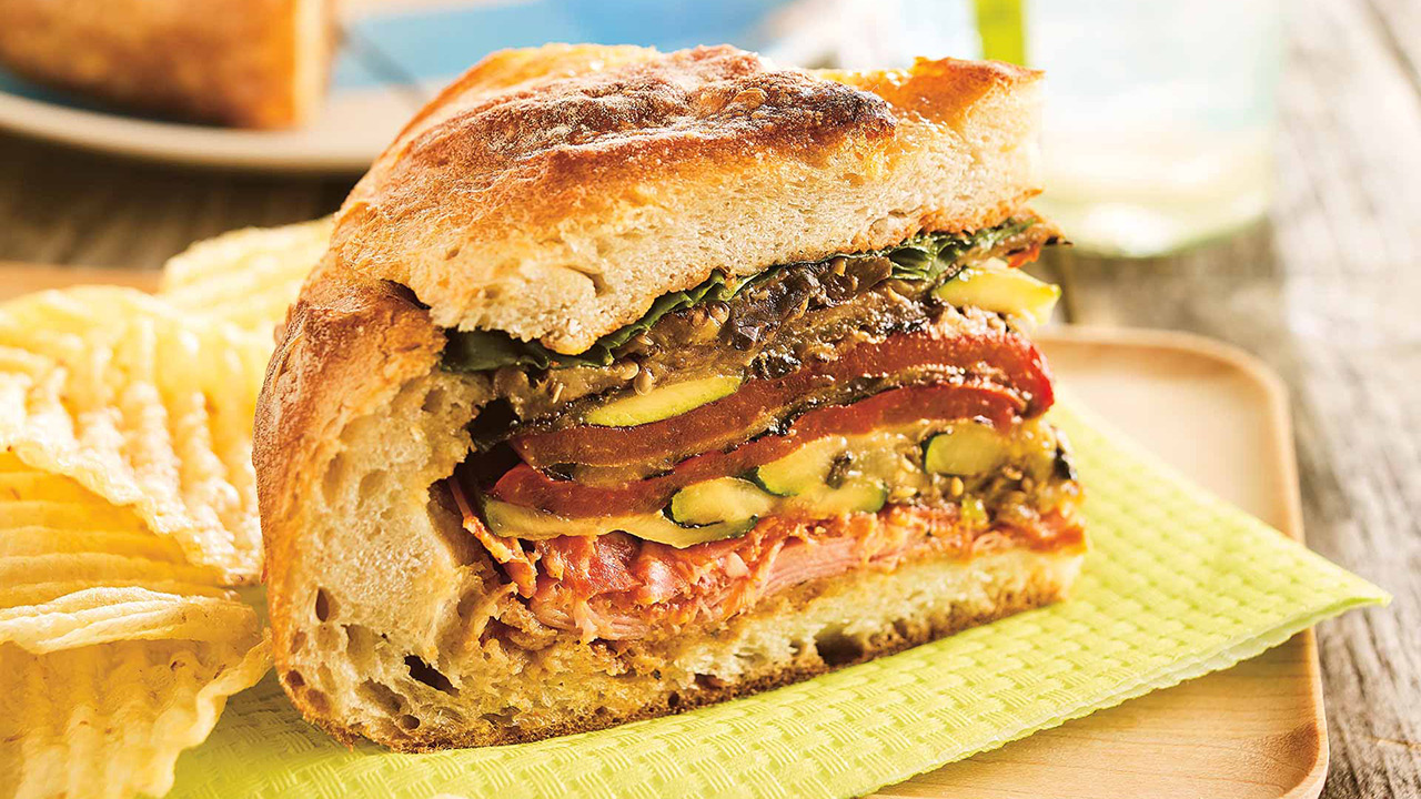 Muffuletta Picnic Sandwich | RICARDO
