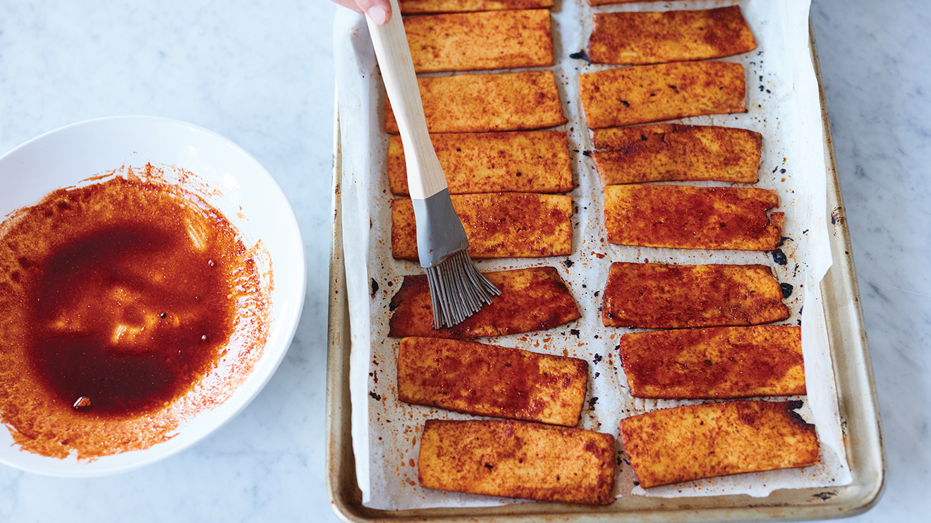 bake the tofu bacon