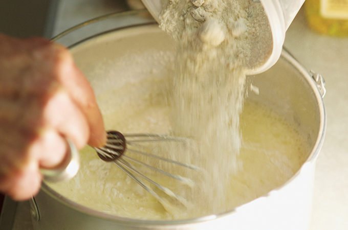 Préparation sèche de base pour crêpes aux bleuets