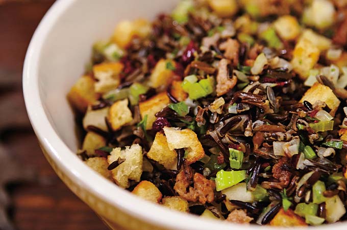 Wild Rice, Apple and Cranberry Stuffing