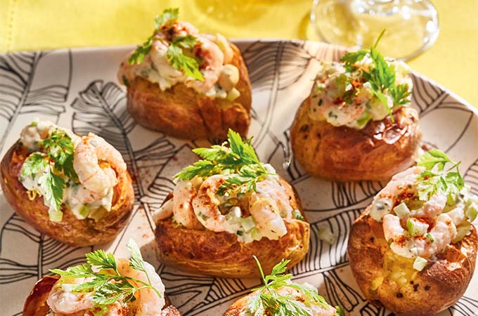 Nordic Shrimp-Stuffed Potatoes