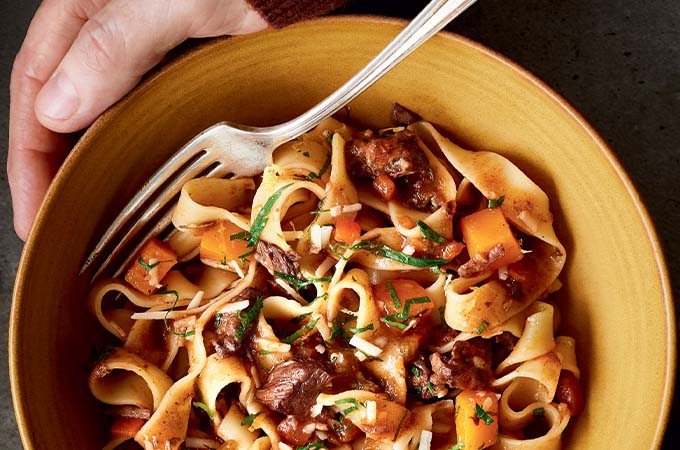 Braised Beef with Squash Pappardelle