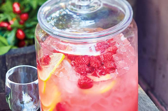 Raspberry and Grapefruit Pink Lemonade
