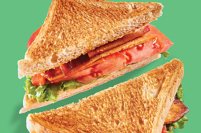 Vegetarian “BLT” Sandwiches