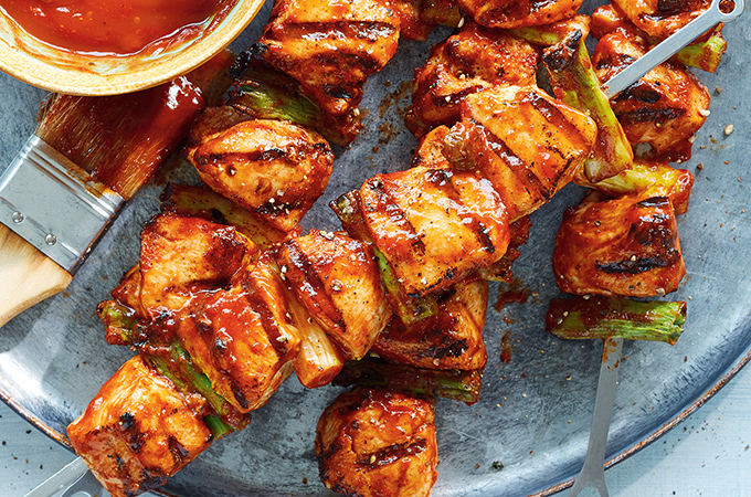 Barbecue Chicken Skewers