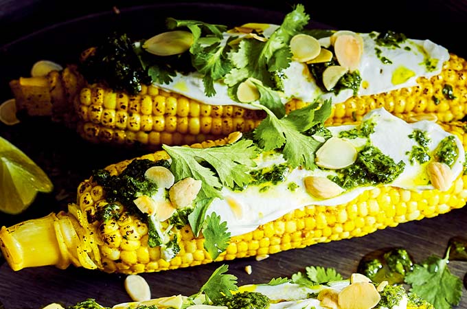 Corncob Papillote with Spice Butter
