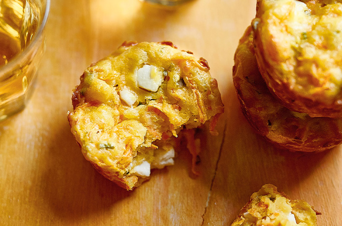 Savoury Carrot and Feta Muffins