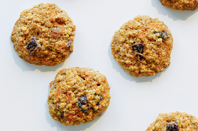 Carrot and Whole Grain Cookies