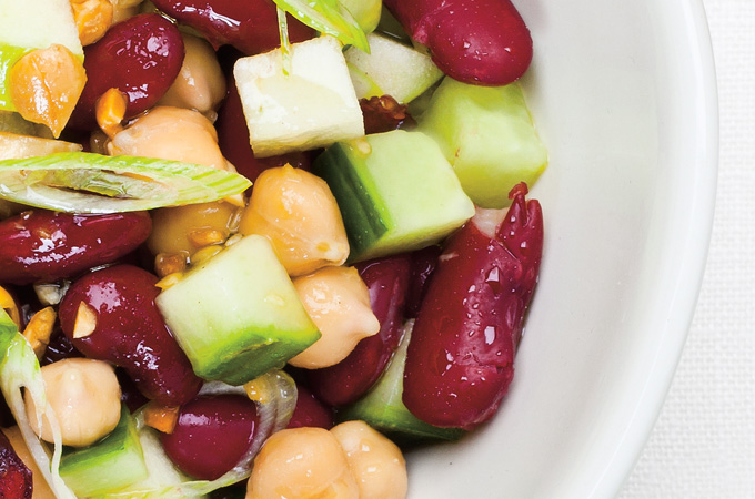 Bean, Apple and Cranberry Salad