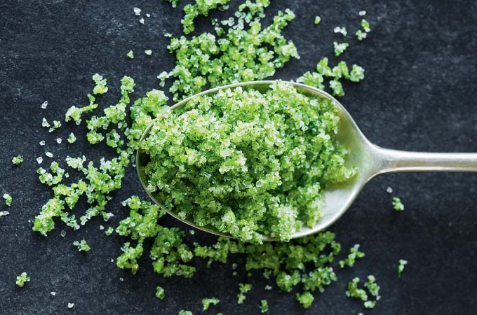 Fresh Herb and Garlic Scape Salt