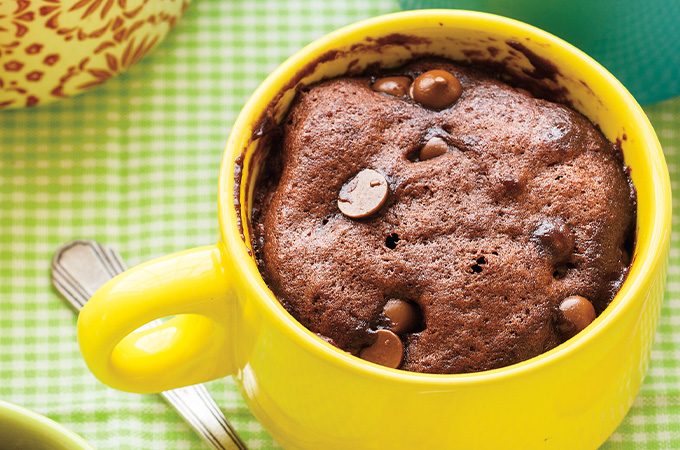 Moist Chocolate Cake in a Cup

