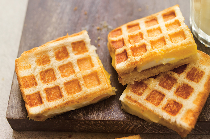 Waffle Egg Grilled Cheese
