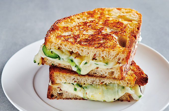 Mashed Potato and Gruyère Grilled Cheese

