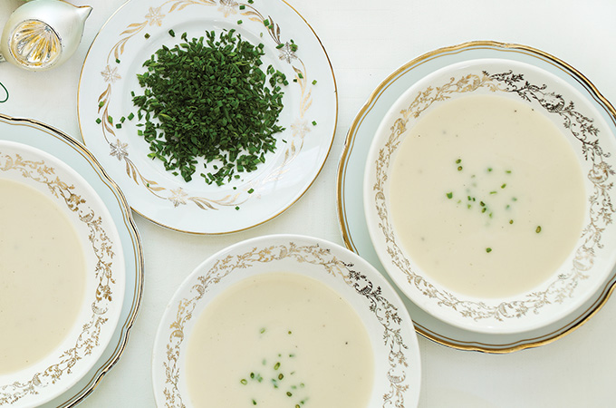 Cream of Cauliflower Soup with Chives