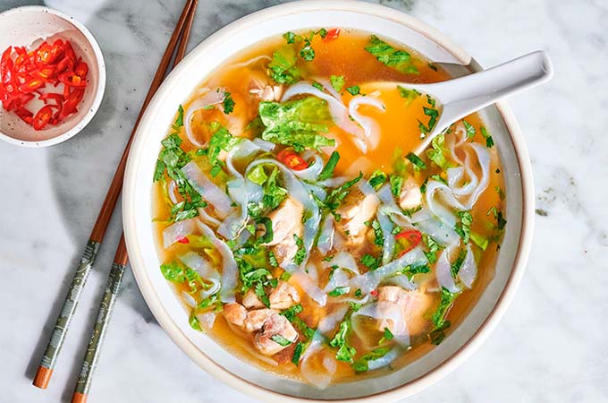 Chicken Soup with Konjac Noodles