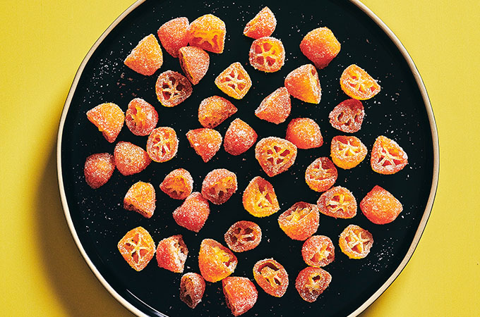 Kumquats confits au gingembre