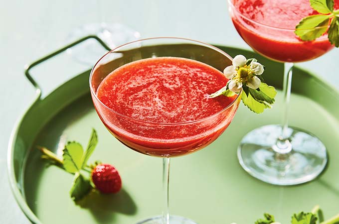 L’Orléans (cocktail aux fraises et à l’estragon)