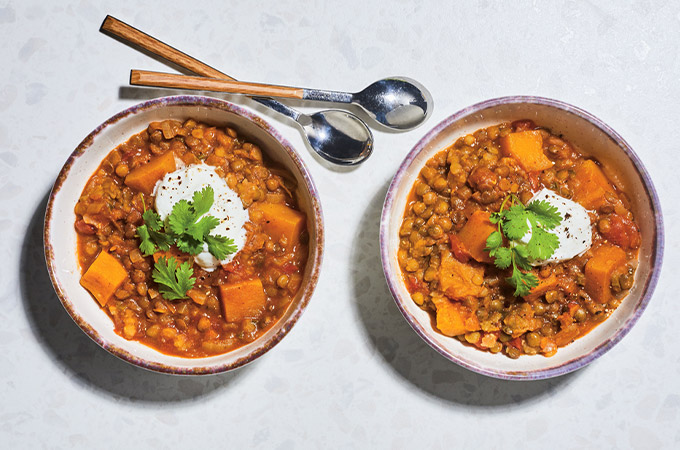 Lentil and Squash Curry