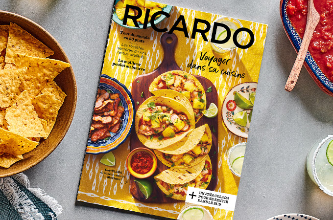 Voyager dans votre cuisine avec le nouveau magazine RICARDO!
