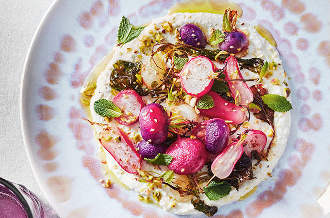 Roasted Radishes with Whipped Ricotta