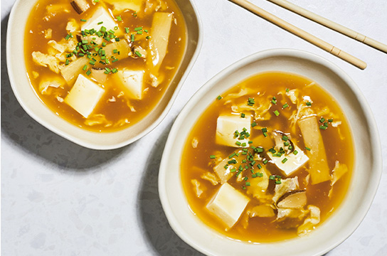Pressure Cooker Hot and Sour Tofu Soup