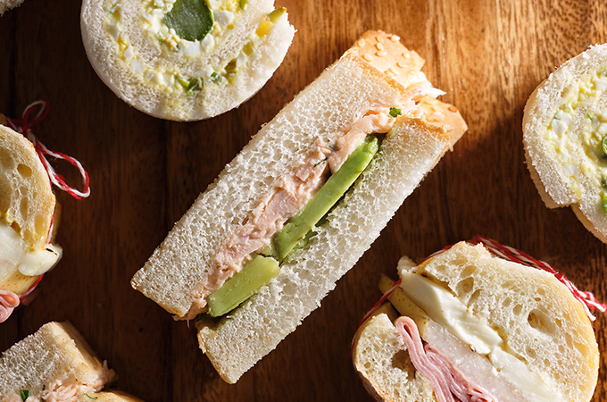 Sandwichs au saumon confit express
