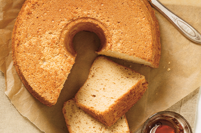 Maple Angel Food Cake