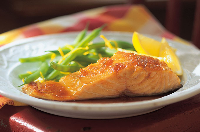 Maple and Ginger Lacquered Salmon