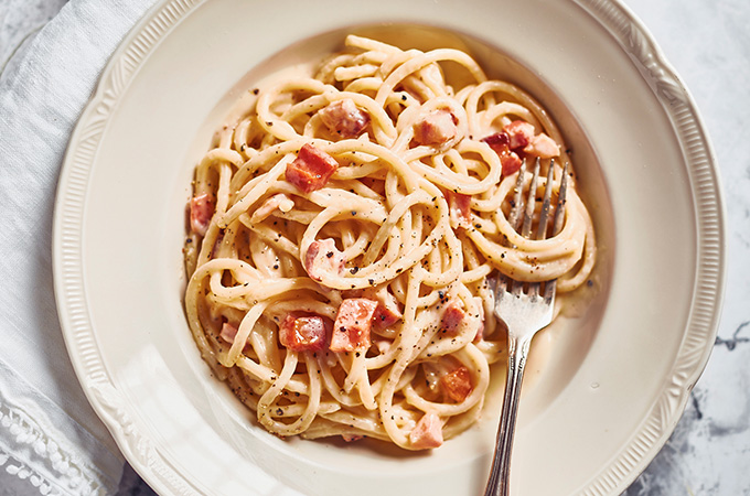 Pâtes carbonara (les meilleures)