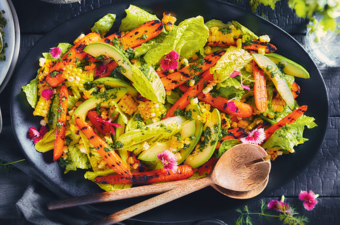 Salade de chimichurri aux légumes grillés