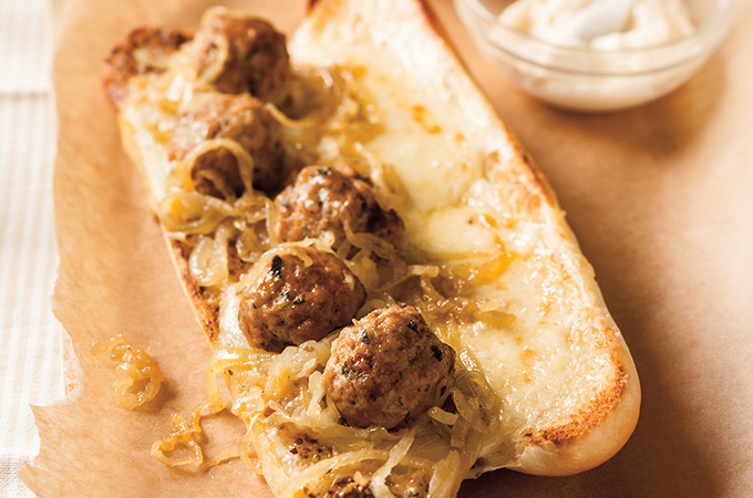 Meatball and Onion Subs