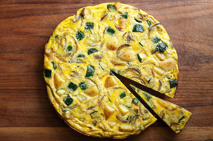 Zucchini and Potato Omelette