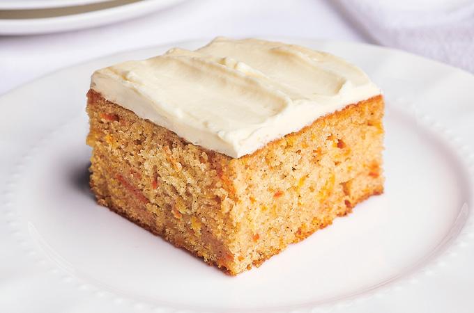 One Layer Carrot Cake