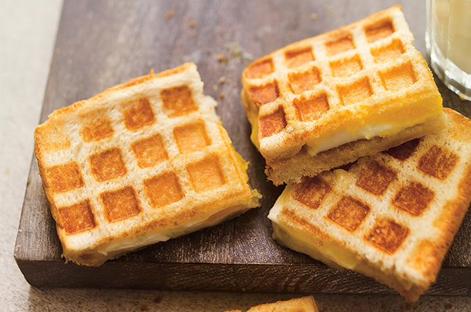 Waffle Egg Grilled Cheese