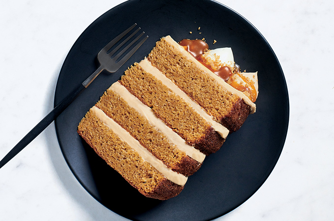 Gâteau au caramel et aux épices