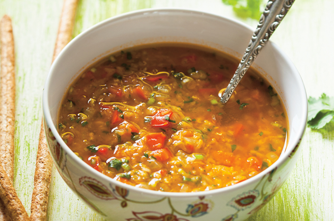 Lentil and Red Bell Pepper Soup