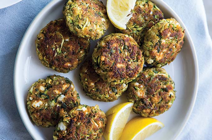 Zucchini and Mint Fritters