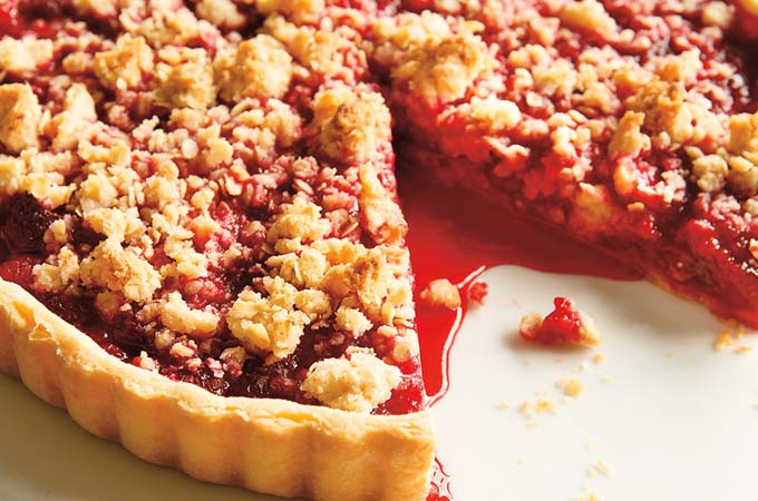 Raspberry Crumble Tart