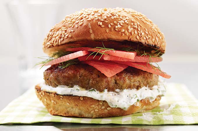 Veal and Watermelon Burgers