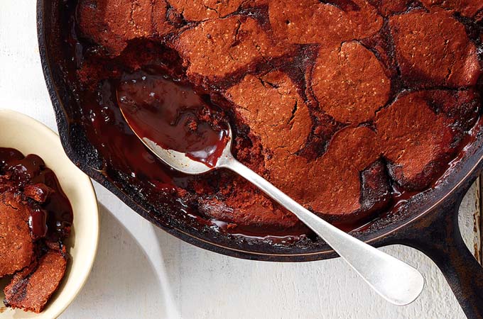 Chocolate Pudding Cake on the Grill