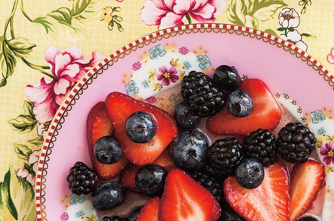 Salade de petits fruits à la vanille